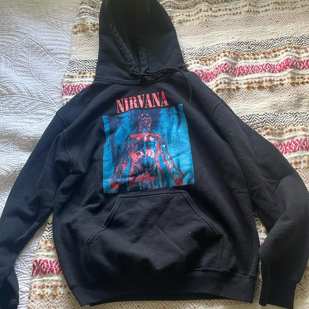 Nirvana Sliver hoodie black. Size Xs-S.